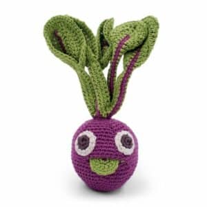 Hochet Betty la Betterave coton bio 21 cm