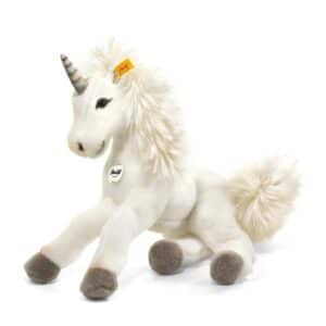 Licorne-pantin Starly blanc 35cm