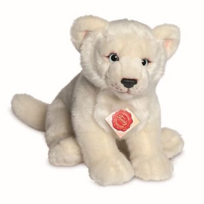 Lionne Blanche Assise 28 Cm