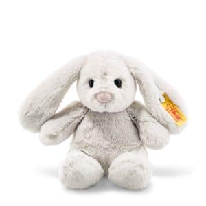 Lapin Hoppie assis gris clair Soft Cuddly Friends 18 cm