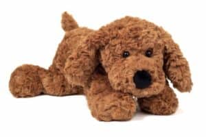 Chien souple brun 28cm