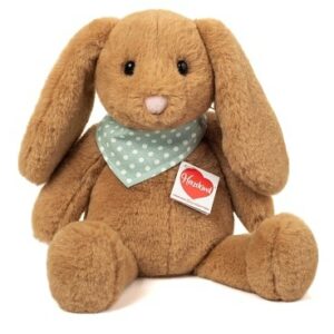 Lapin Milou caramel avec bandana 32cm