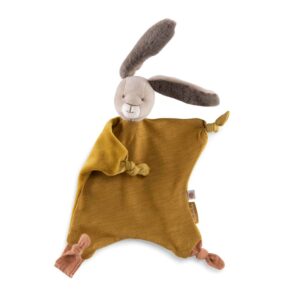 Doudou Lapin ocre Trois petits lapins H30cm