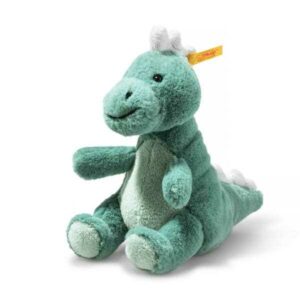 Dinosaure T-Rex baby Joshi vert/bleu assis SCF 16cm