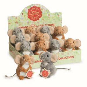 Souris brune 11cm (présentoir 2 coul.)