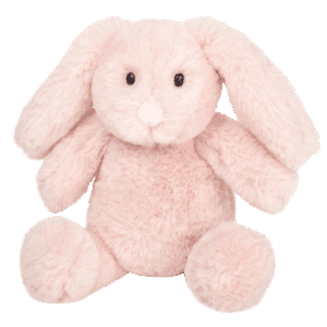 Lapin souple rose Herzekind 20cm