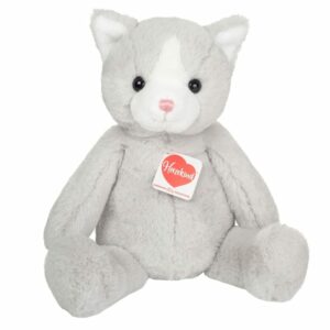 Chat souple Trixi gris Herzekind 32cm
