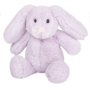 Lapin souple mauve Herzekind 20cm