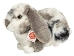 Lapin bélier gris-blanc tacheté 23cm
