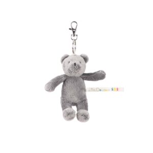 Porte-clés ours gris Les p&rsquo;tits doudous de l&rsquo;hôpital H12cm