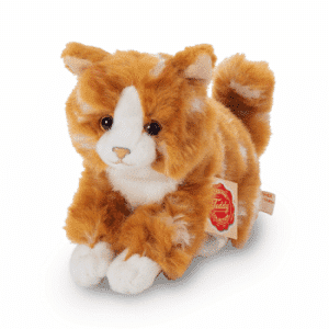 Chat roux assis 18 cm