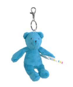 Porte-clés ours bleu clair Les p&rsquo;tits doudous de l&rsquo;hôpital H 12cm
