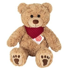 Ours Teddy Curtis avec bandana rouge 30cm