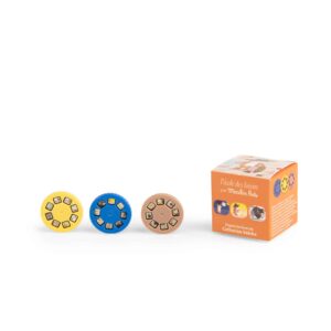 Disques à histoires (lot de 3) Billy et Jean-Claude H4.5xL4.5cm