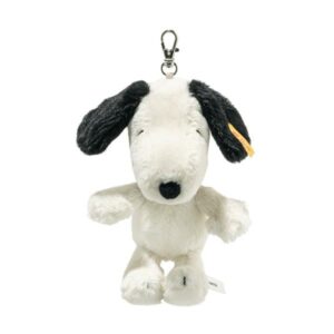 Porte-clés chien Snoopy blanc 15cm