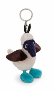 Porte-clés Oiseau pied bleu booby Sula 10cm