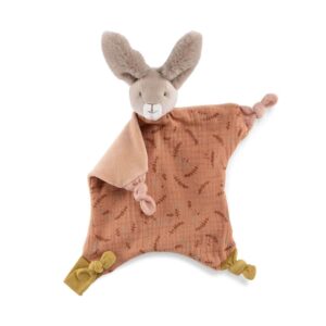 Doudou lapin argile Trois petits lapins H30cm