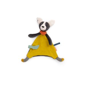 Doudou Chien Puce jaune Puce &Pilou H31cm