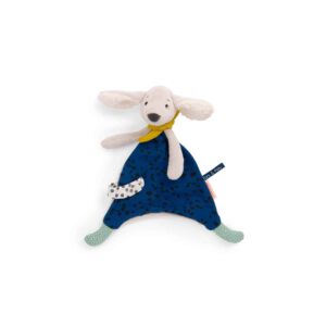 Doudou Chien Pilou bleu Puce&Pilou H31cm
