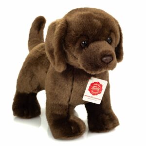Chien Labrador brun chocolat debout 30cm