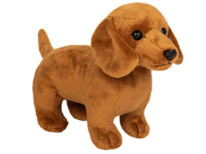 Chien Teckel brun clair 21cm