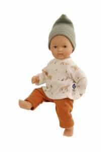 Poupée mon premier bébé tenue motif ours H28cm