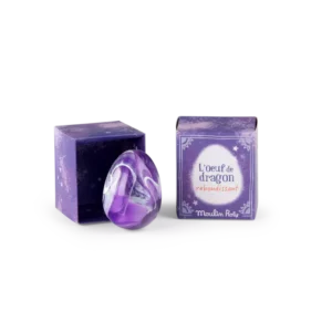 Oeuf de Dragon violet rebondissant 5.5×6.8×5.4cm