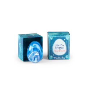 Oeuf de Dragon bleu rebondissant 5,8×6.8×5.4cm