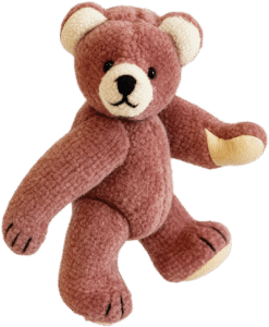 Ourson dusty pink (vieux rose) 6cm