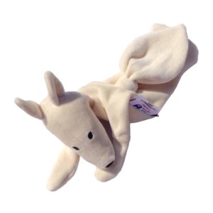 Doudou Renard Polaire naturel bio 34 cm