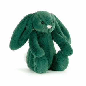 Bashful Christmas Bunny Teal little 18x9x8cm