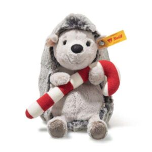 Hérisson de Noël gris chiné SCF 18cm