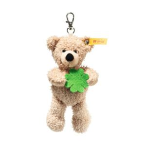 Porte-clés Ours Teddy Fynn trèfle 12cm