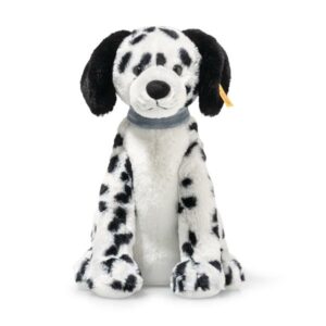 Chien Dalmatien Oskar noir/bl assis 27cm