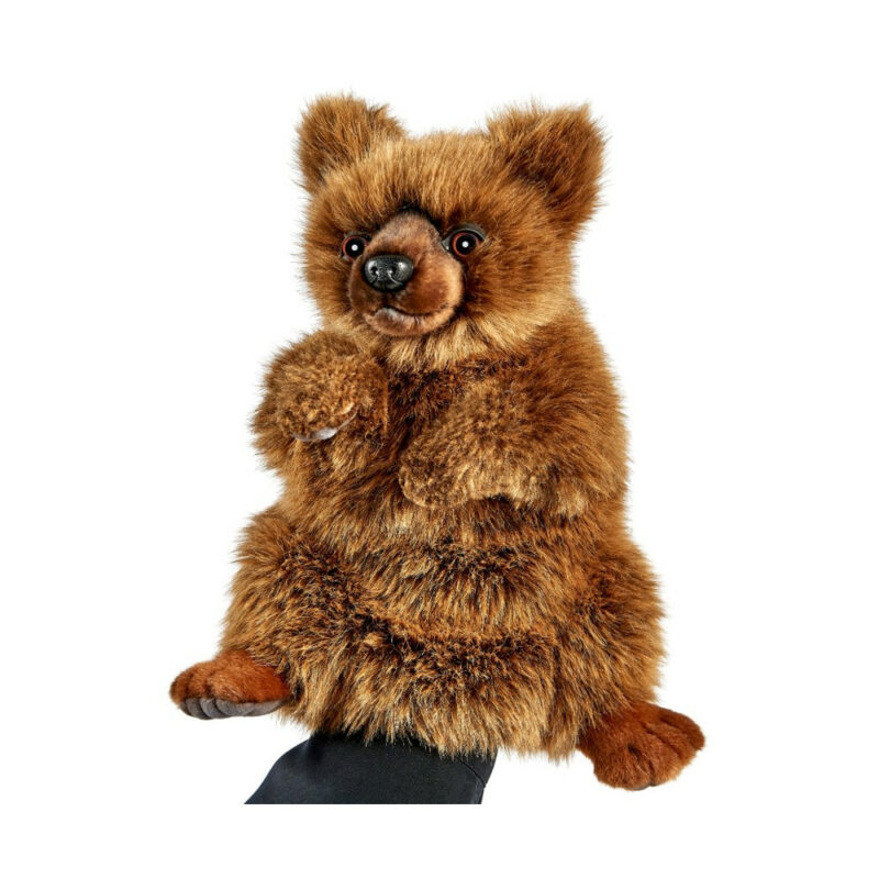 Marionnette à main Ours brun H31xL25xl20cm