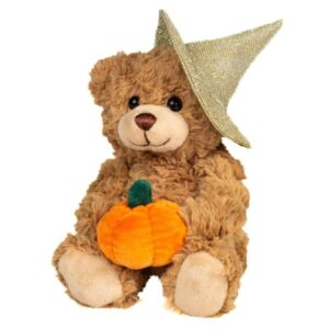 Ours Halloween avec citrouille 20cm