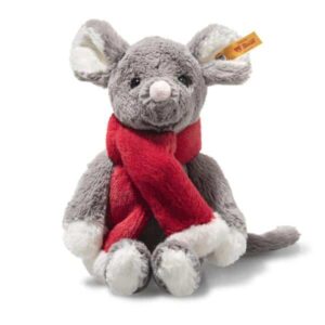 Souris Mia Noël gris SCF 21cm