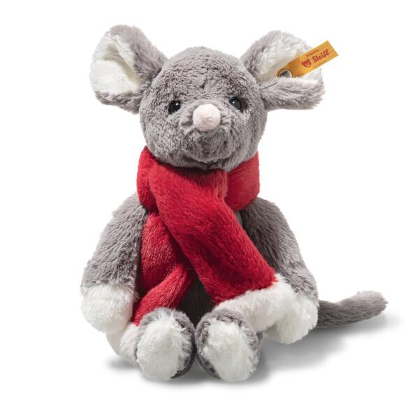 Souris Mia Noël gris SCF 21cm