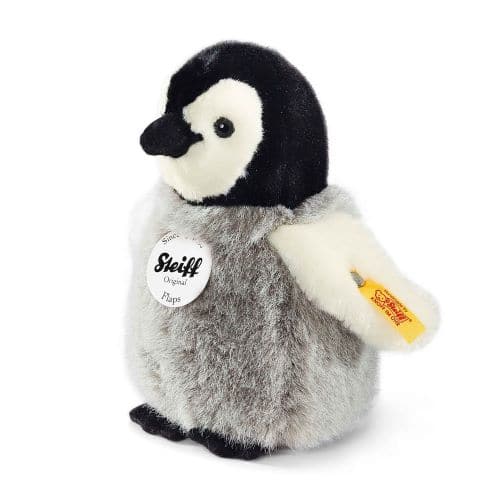 Pingouin Flaps, noir/blanc/gris debout 16 cm