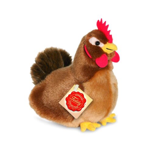 Poule brune 16 cm