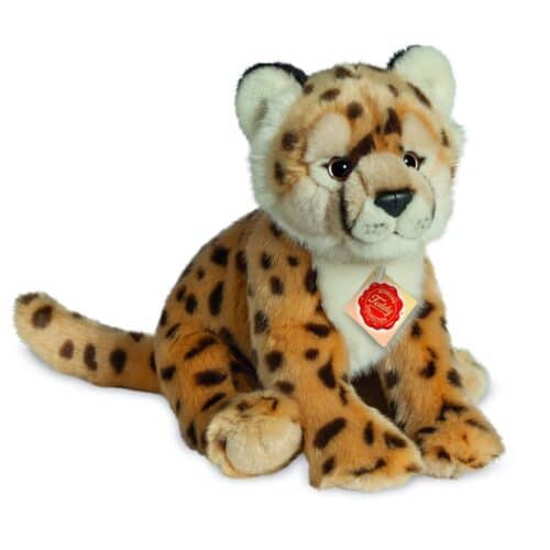 Guépard assis brun tacheté 26 cm