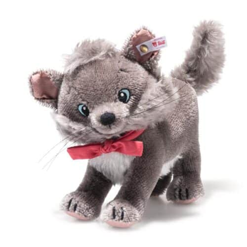 Chat Berlioz Aristochats mohair gris 17cm