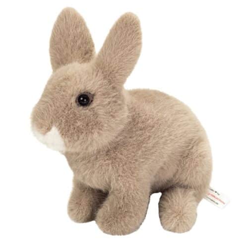 Lapin assis gris 20cm