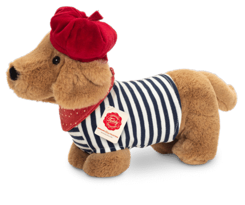 Chien Teckel Claude marinière 26cm