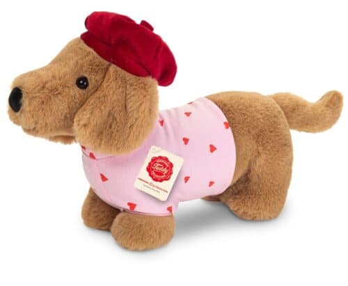 Chien Teckel Amélie t-shirt rose 26cm