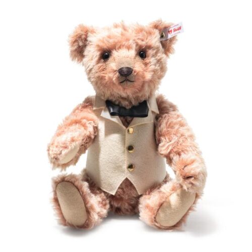 Ours Teddy Mark Twain mohair canelle 35cm