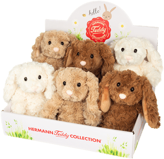 Lapin souple crème 20cm
