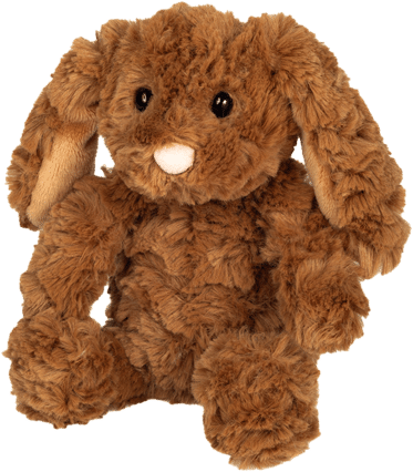 Lapin souple brun foncé 20cm