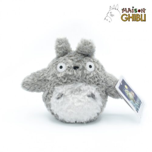 Totoro Fluffy Big S gris-Mon voisin Totoro 16x14x13cm