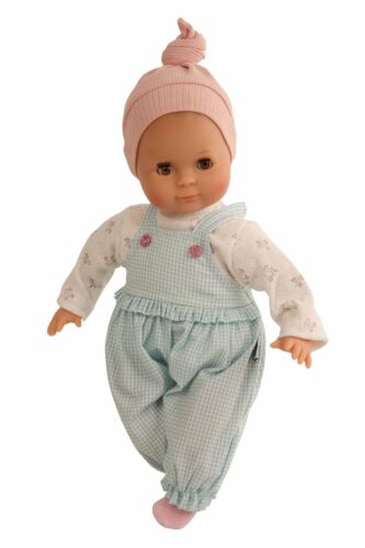 Poupée Bébé Schlummerle tenue vichy H32cm